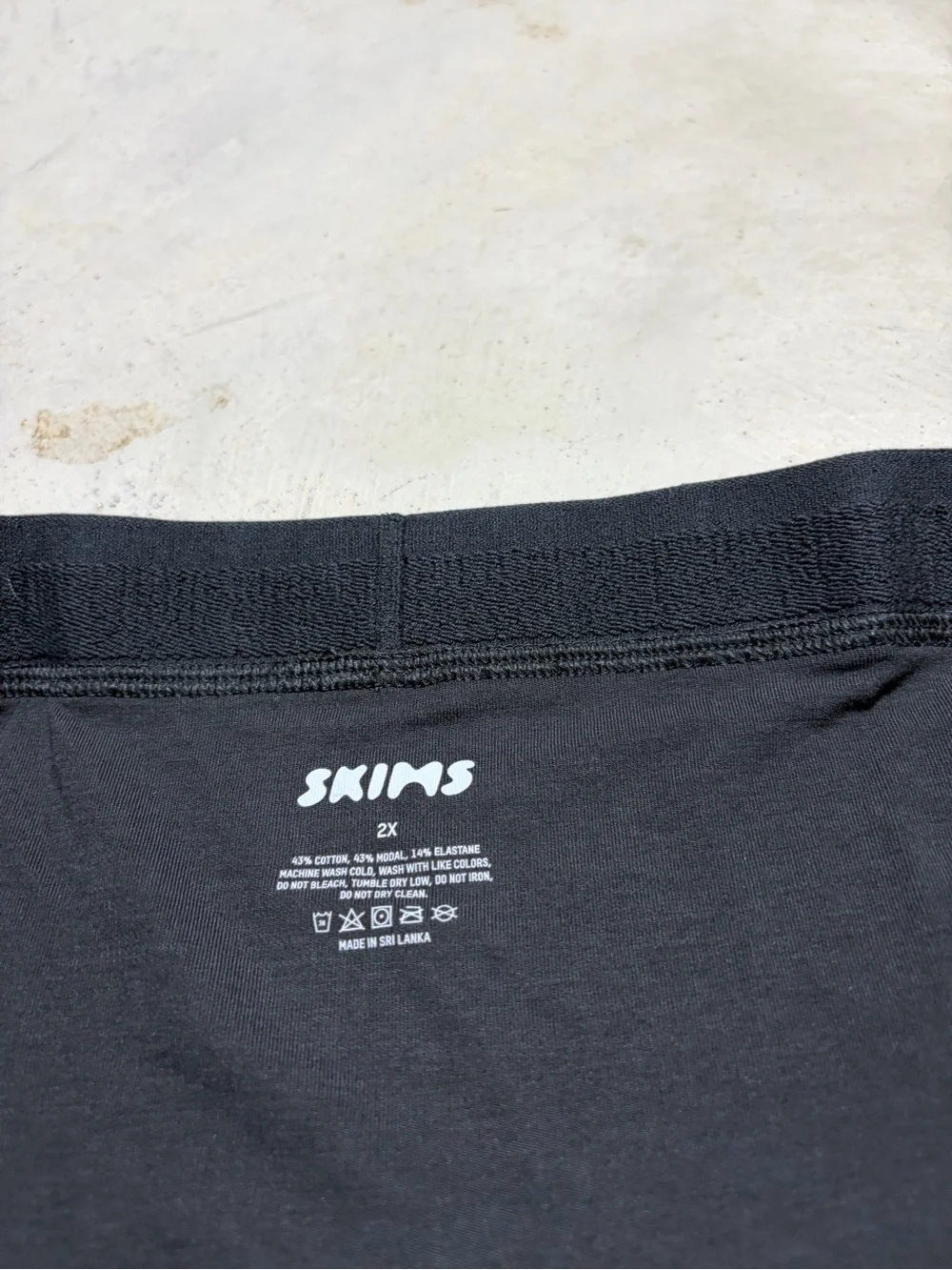 SKIMS Black Men's Stretch Boxer Briefs - Set of 2 2X